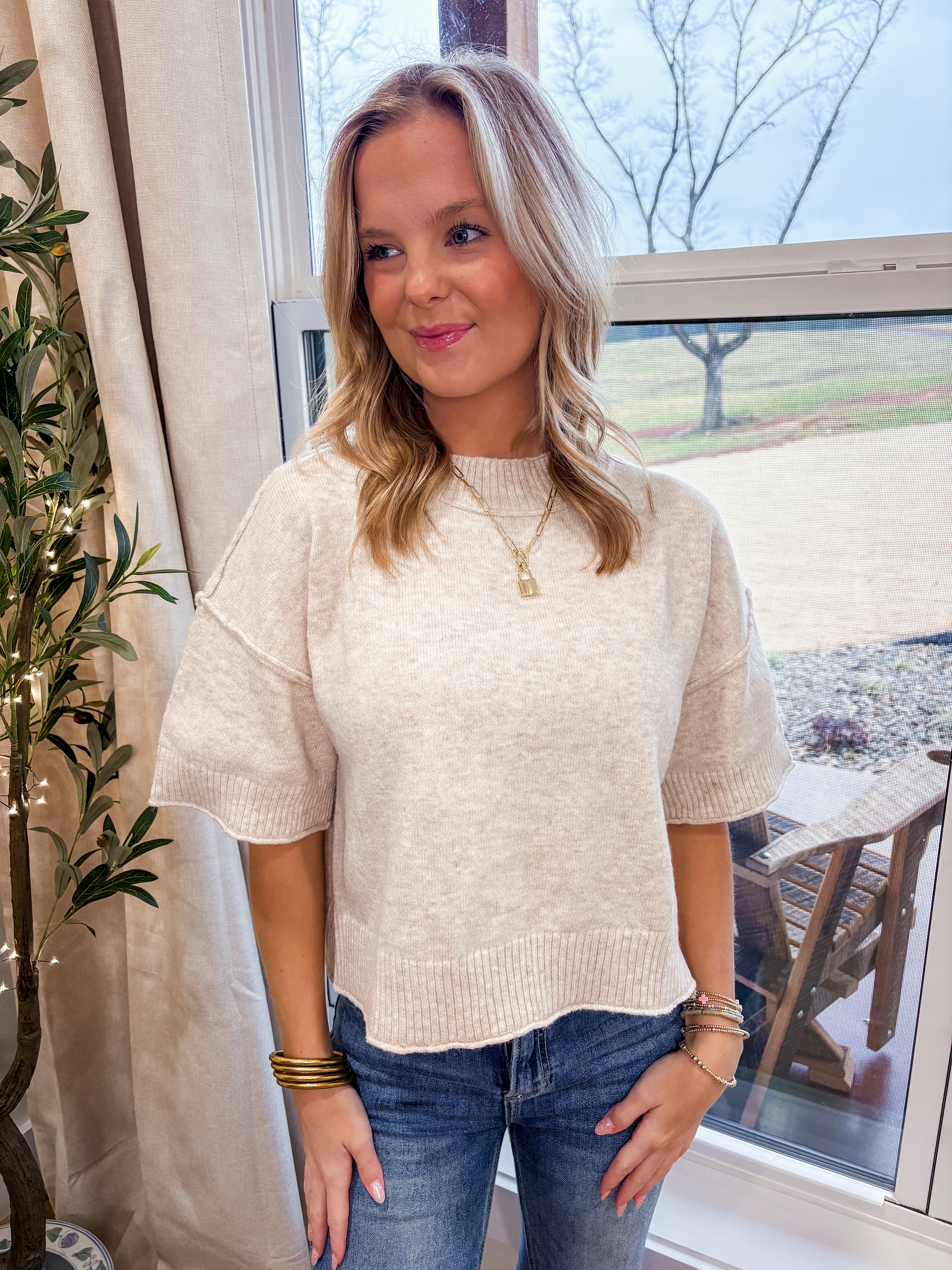 Summer Glow Sweater Tee