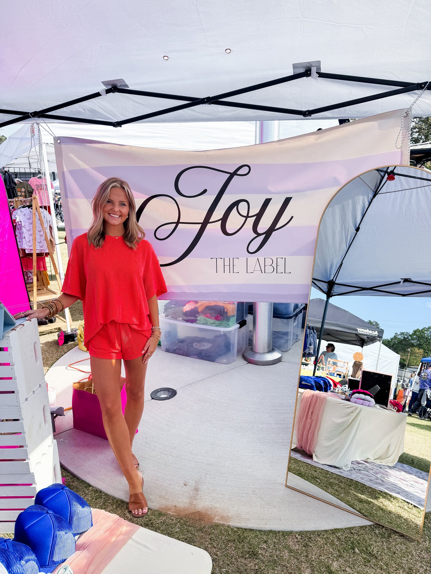 Textured Tee and Shorts Two-Piece Set