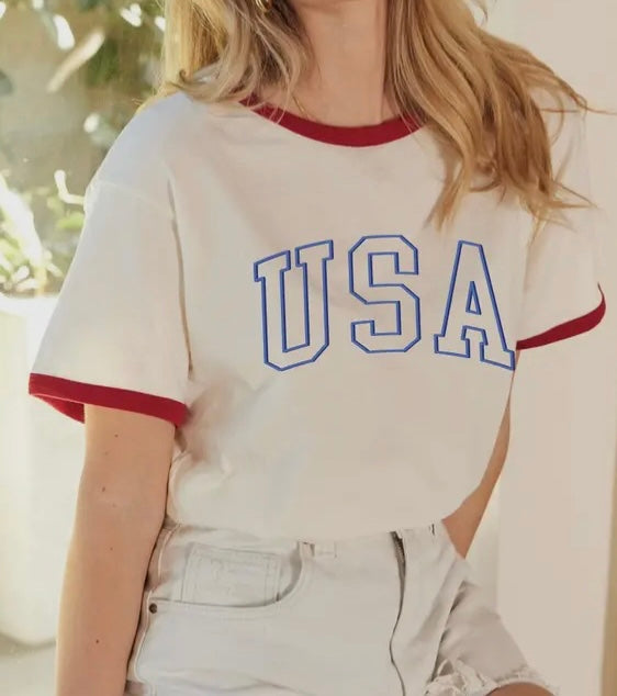 White USA Top