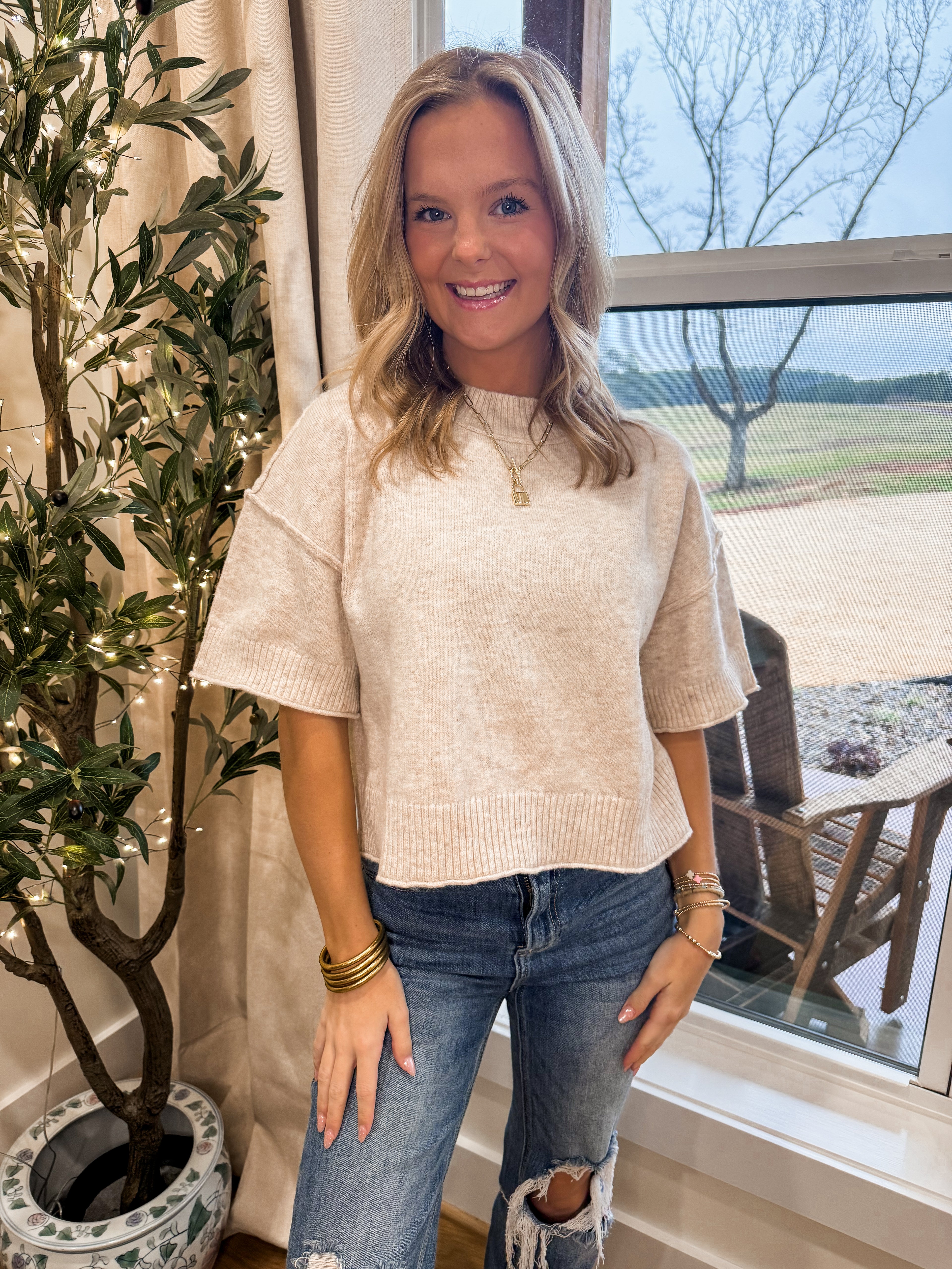 Summer Glow Sweater Tee