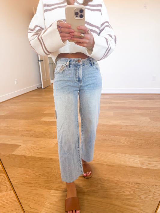 Aberdeen Ankle Crop High Rise Jean