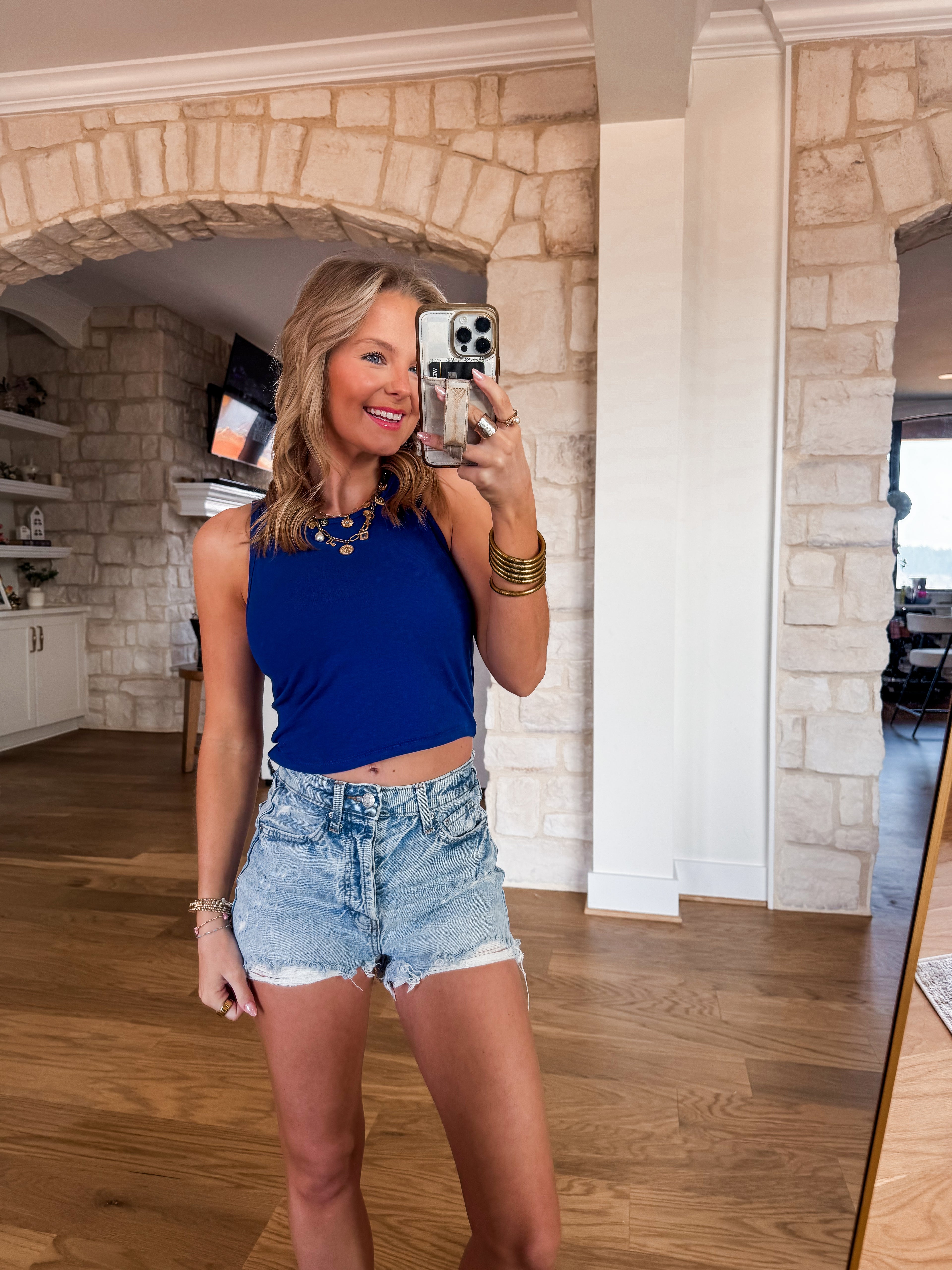 Royal Halter Crop Top