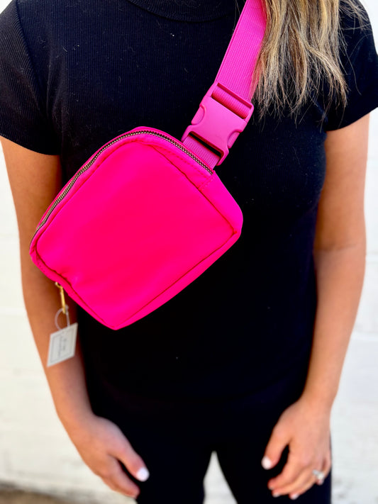 Hot Pink Cross Body Bag